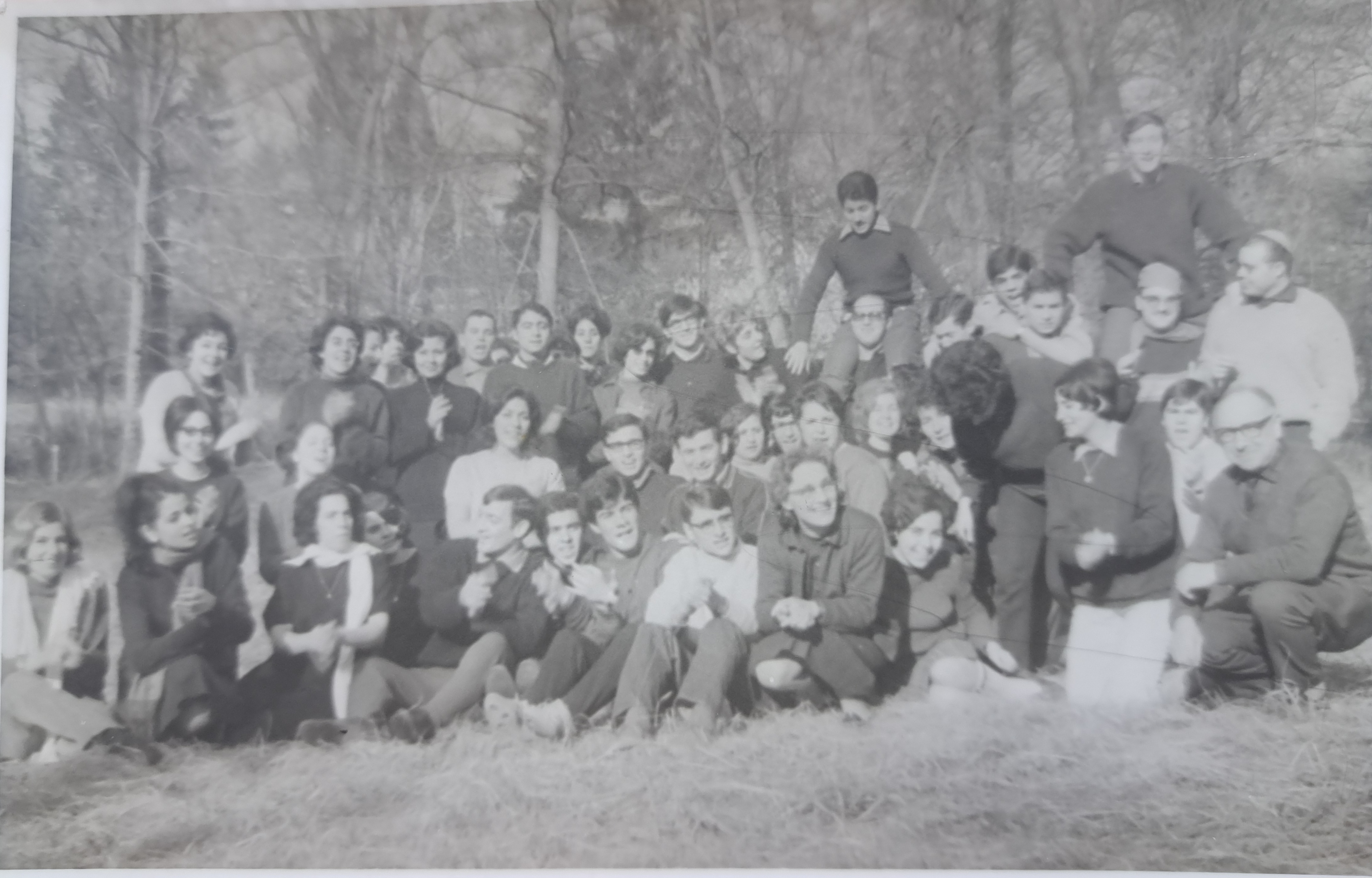 Brunoy 1965 Stage formation Bélier, Mr et Mme Duval,Y.Rouas Maurice Amoyal C Laloum Sylvie Rebbot Raphy Levy Eliette Haziza